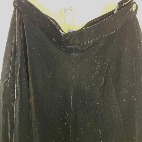 Ralph Lauren Vintage Womens Old Money Velvet Maxi Full Skirt 8 Circle Hong Kong - Picture 9 of 9